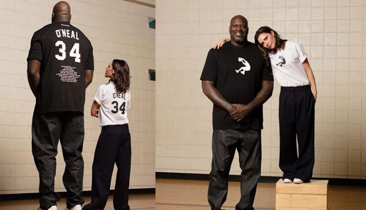 Victoria Beckham y Shaquille O’Neal colección reebok