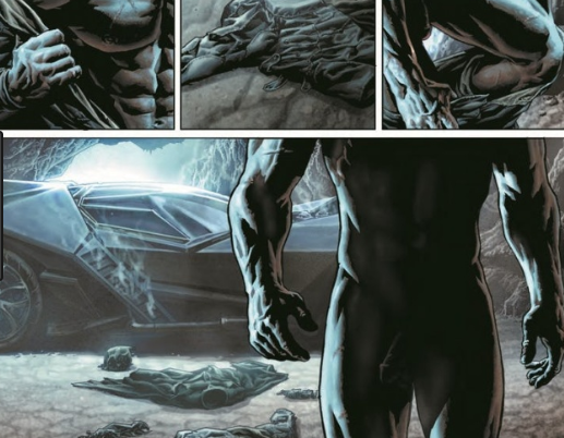 desnudo de Batman/ Fuente: @DC Comics, Robert Pattinson
