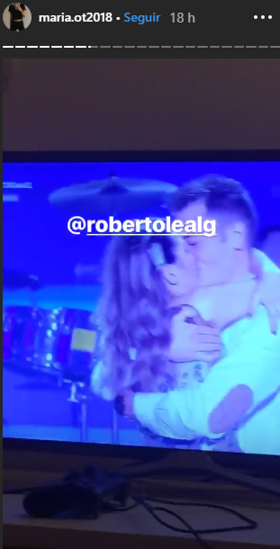 Roberto Leal le lanza indirecta al novio de María en OT 2018